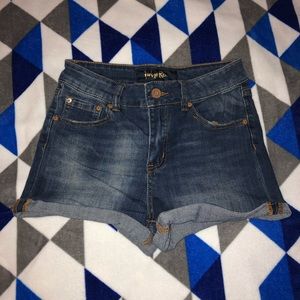 Blue Denim Shorts